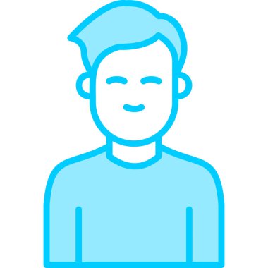 internet user, graphic man logo, simple icon for web page 