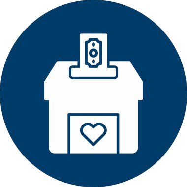Donation web icon vector illustration