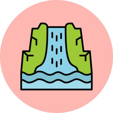 Bir plaj simgesinin vektör çizimi