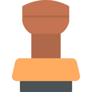 Damga modern simge, vektör illüstrasyonu