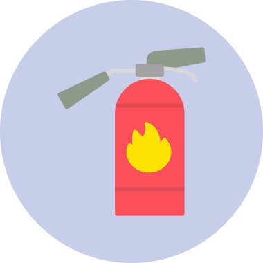 Yangın söndürme simgesi, vektör illüstrasyonu