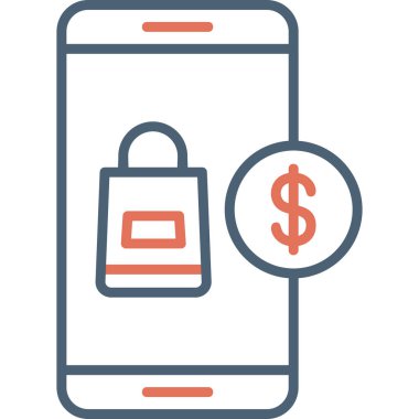 Mobil bankacılık. Basit resimleme