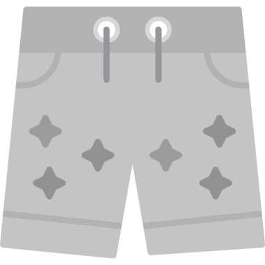 Şort. Web simgesi basit illüstrasyon  