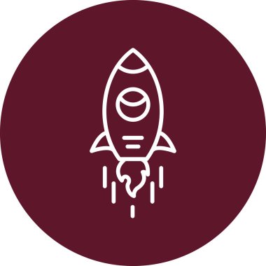 Uzay gemisi simgesi vektör illüstrasyonu