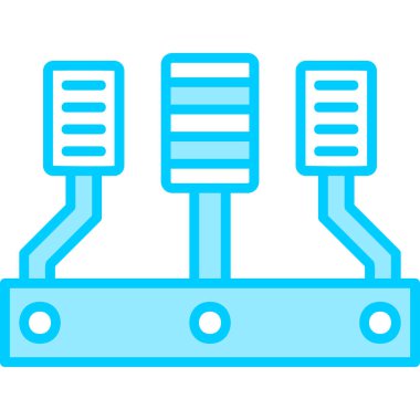 Araba hızlandırıcısı modern simge, vektör illüstrasyonu