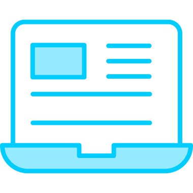 Bilgisayar. Web simgesi basit illüstrasyon