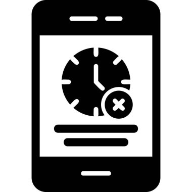 Cep telefonu. Web simgesi vektör illüstrasyonu