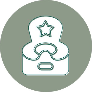 Potty web simgesi vektör illüstrasyonu