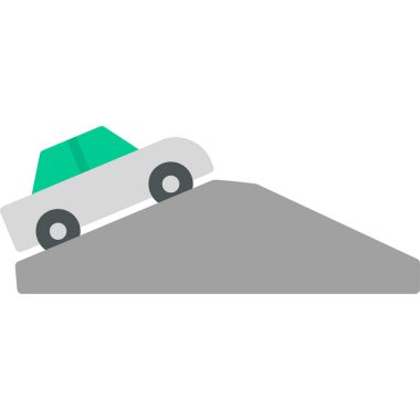 Yokuş yukarı. Web simgesi basit illüstrasyon