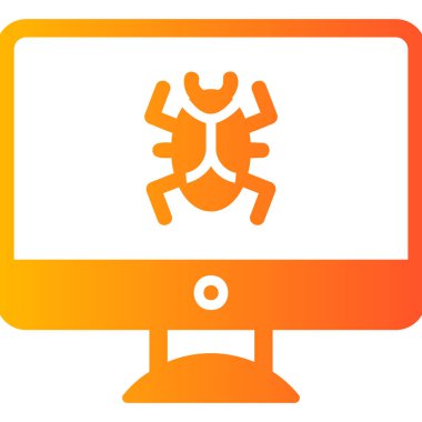 Virus Detective icon modern vector illustration