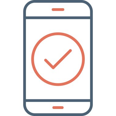 Tamamlanmış görev modern ikon vektör illüstrasyonu