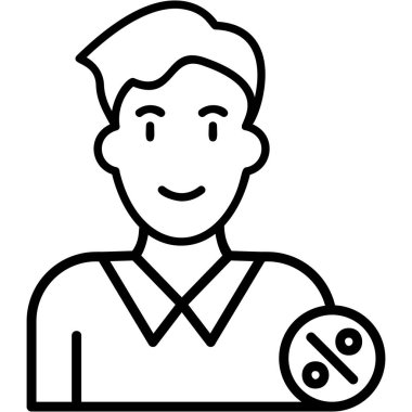 Adam İstihdam. Web simgesi basit illüstrasyon