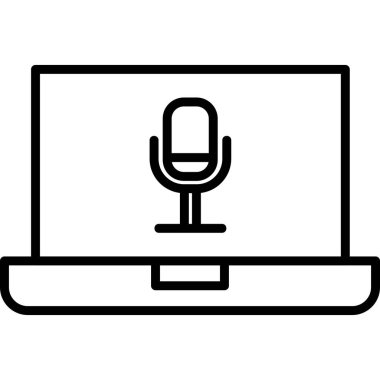 Bilgisayar. Web simgesi basit illüstrasyon