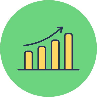 Bar Chart. web icon simple design