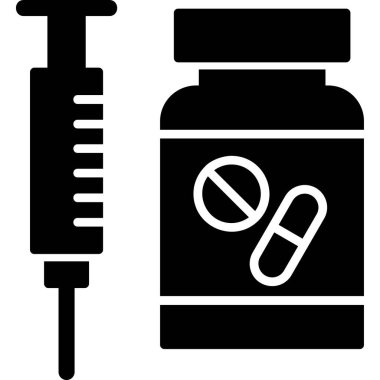 Hormon terapisi ikonu, modern tasarım illüstrasyonu