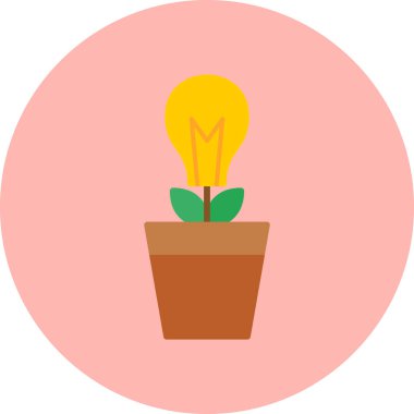 Biyo Enerji Ağı simgesi basit bir illüstrasyon