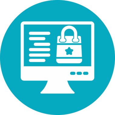 Ticaret konsepti simgesi, vektör illüstrasyonu basit tasarım