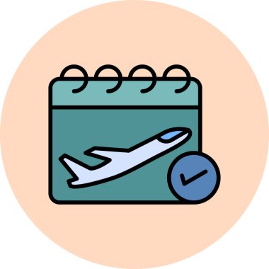 Takvim simgesi, modern tasarım illüstrasyonu