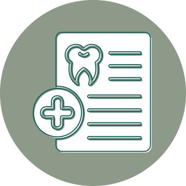 Reçete modern simge, vektör illüstrasyonu