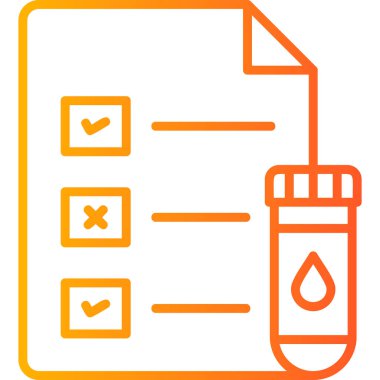 Medical Test Report modern vector icon illustration