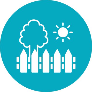 çit ağ simgesi basit vektör çizimi