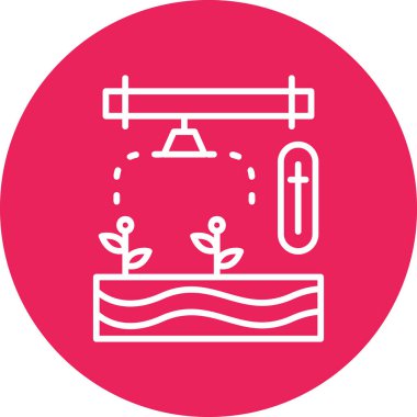 Su kontrolü. Web simgesi basit illüstrasyon