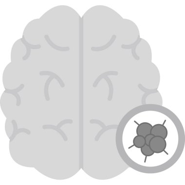 Brain Cancer modern vector icon illustration