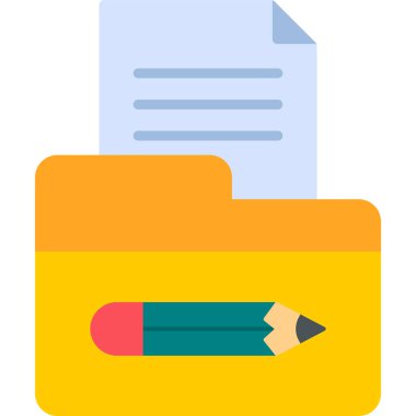 Dosya. Web simgesi basit illüstrasyon 