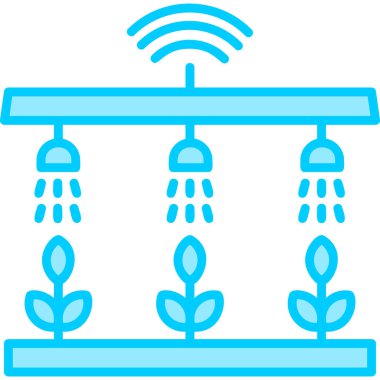 Akıllı çiftlik modern simgesi, vektör illüstrasyonu 