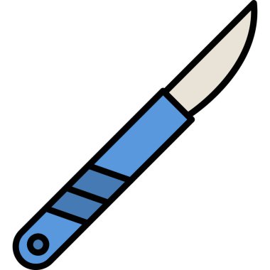 Surgical knife tool icon. vector illustration