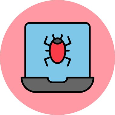 Bilgisayar. Web simgesi basit illüstrasyon