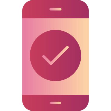 Tamamlanmış görev modern ikon vektör illüstrasyonu