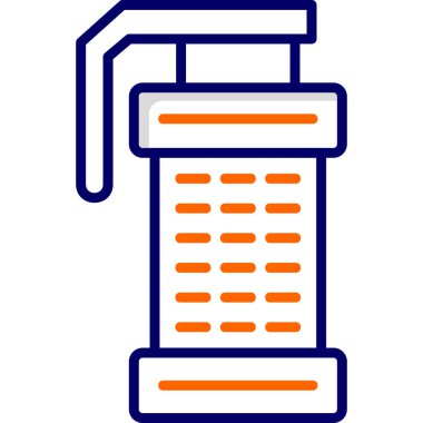  Sis bombası. Web simgesi vektör illüstrasyonu