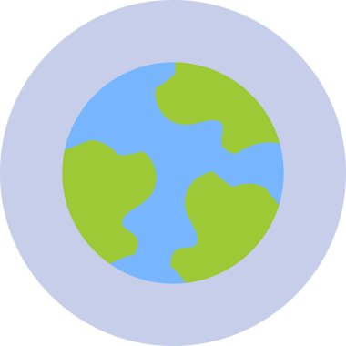 Dünya simgesinin vektör illüstrasyonu