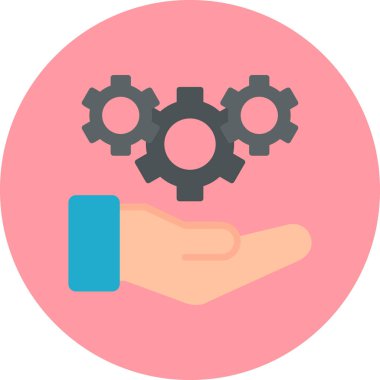 Gear modern simge, vektör illüstrasyonu