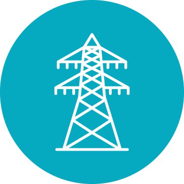 elektrik güç kulesi ikon vektör illüstrasyon tasarımı