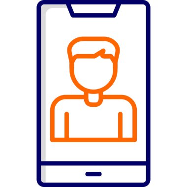 Smartphone Simgesi, vektör illüstrasyonu