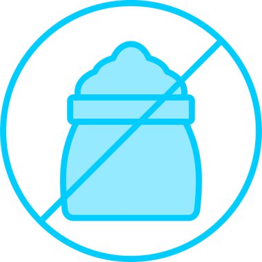 Şeker Web simgesi yok Basit illüstrasyon 