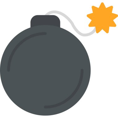 Bomba simgesinin vektör illüstrasyonu