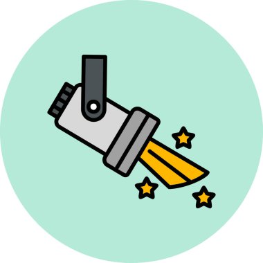 Spotlight simgesinin vektör illüstrasyonu