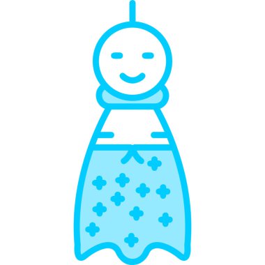 Noel 'de. Web simgesi basit illüstrasyon