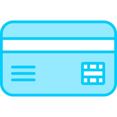 Kredi kartıyla. Web simgesi illüstrasyonu