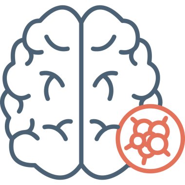 Brain Cancer modern vector icon illustration