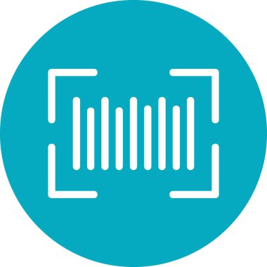 Barkod satırları, basit web illüstrasyonu  