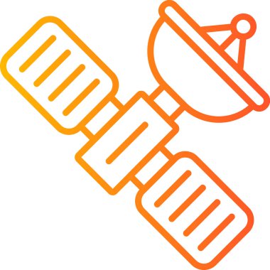 uydu simgesi vektör illüstrasyonu