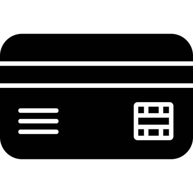 Kredi kartıyla. Web simgesi illüstrasyonu