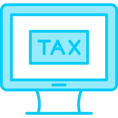 Vergi simgesi vektör illüstrasyonu