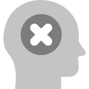 Güvensiz modern simge, vektör çizimi