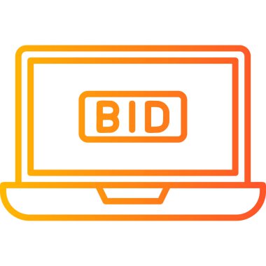 Bilgisayar. Web simgesi basit illüstrasyon