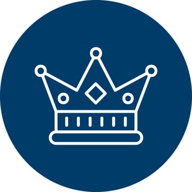 Taç. Web simgesi vektör illüstrasyonu